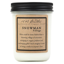Snowman Village Jar Candle