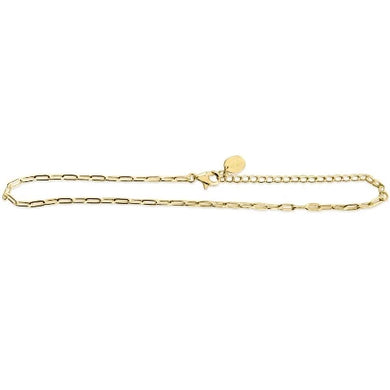 MINI PAPERCLIP CHAIN ANKLET