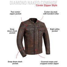 Raider Men's Motorcycle Leather Jacket