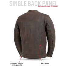 Raider Men's Motorcycle Leather Jacket