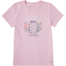 Fireflies Flowers Jar T-Shirt