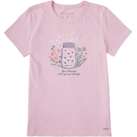 Fireflies Flowers Jar T-Shirt