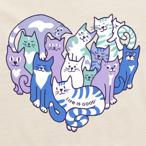 Heart Of Cats V-Neck T-Shirt