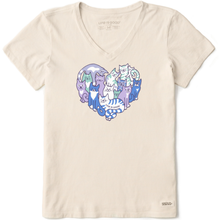 Heart Of Cats V-Neck T-Shirt