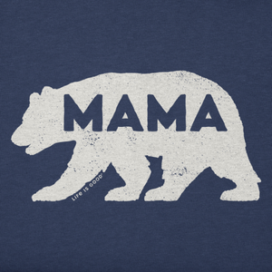 Mama Bear Silhouette V-Neck T-Shirt
