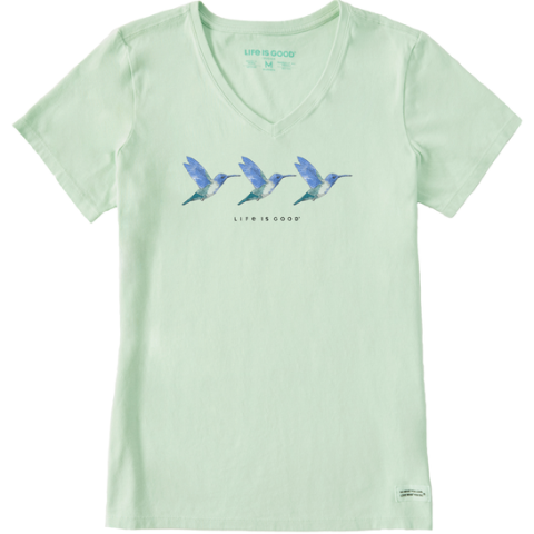 Three Hummingbirds V-Neck T-Shirt