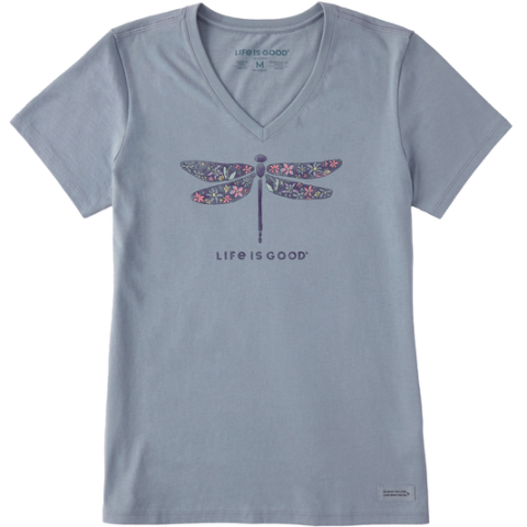 Wildflower Dragonfly V-Neck T-Shirt