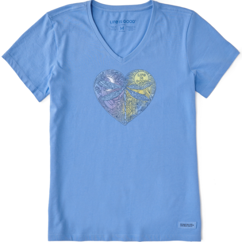 Dragonfly Heart V-Neck T-Shirt