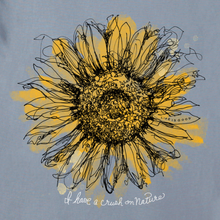 Scribbled Sunflower V-Neck T-Shirt