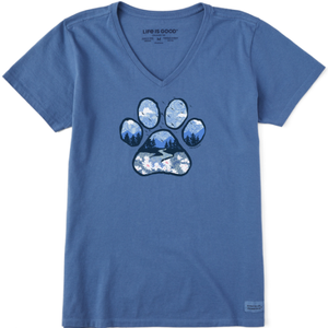 Paw Landscape V-Neck T-Shirt