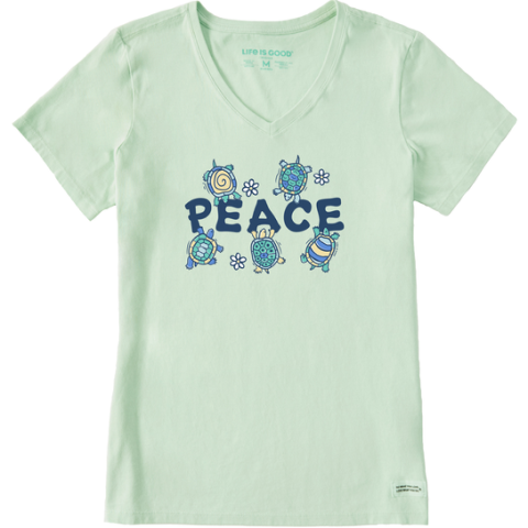 Peace Turtles V-Neck T-Shirt