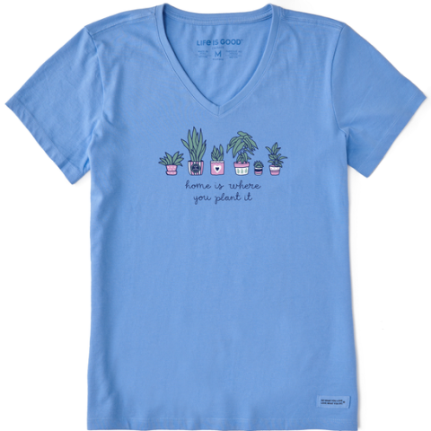 Home Is Where You Plant It V-Neck T-Shirt