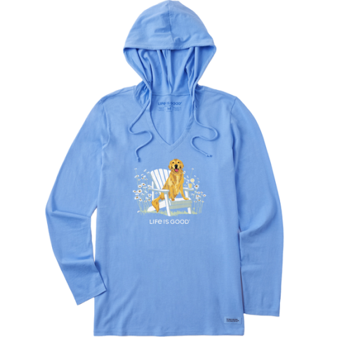 Golden Retriever Adirondack Hooded T-Shirt