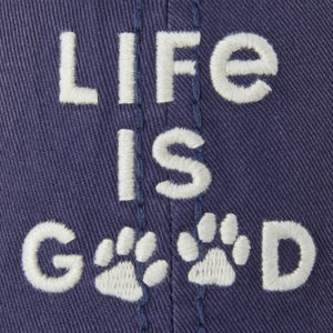 Life is Good Paw Sunwashed Hat