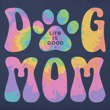 Groovy Tie Dye Dog Mom T-Shirt