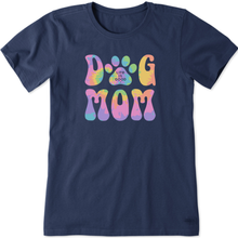 Groovy Tie Dye Dog Mom T-Shirt