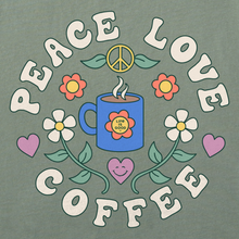 Groovy Peace Love Coffee T-Shirt