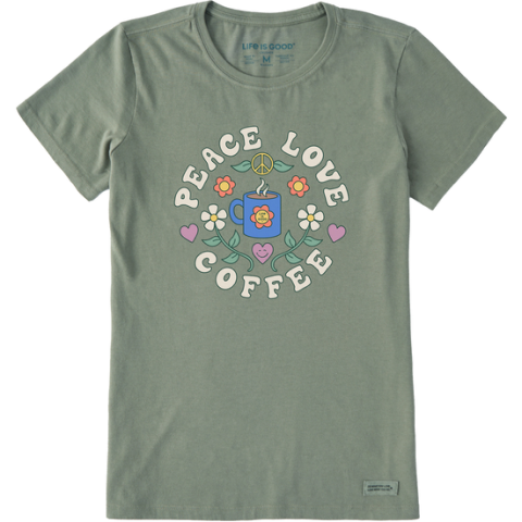 Groovy Peace Love Coffee T-Shirt