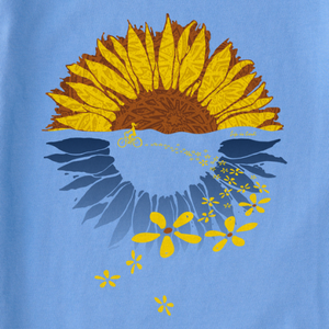 Macro-Micro Sunflower Bike V-Neck T-Shirt