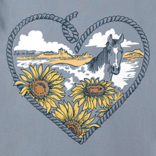 Fineline Roped Horse Heart V-Neck T-Shirt