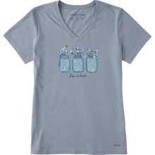 Shine On Daisy Jars V-Neck T-Shirt