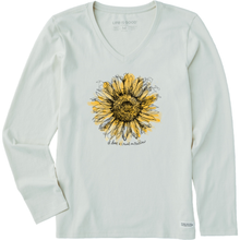 Scribbled Sunflower Longsleeve T-Shirt