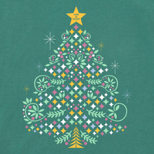 Christmas Tree Sparkle Long Sleeve V-Neck