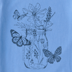 Wildflowers & Butterflies Jar Longsleeve T-Shirt