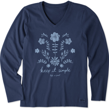 Watercolor Keep It Simple Long Sleeve T-Shirt