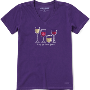 I Need Wine Glasses V-Neck T-Shirt