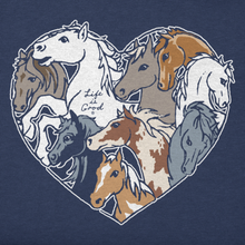 Fineline Horses Heart V-Neck T-Shirt