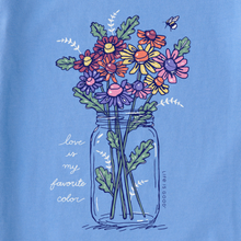 Rainbow Love Daisies Longsleeve T-Shirt