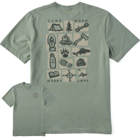 Woodcut Camp More T-Shirt