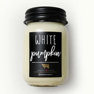 White Pumpkin Mason Jar Candles
