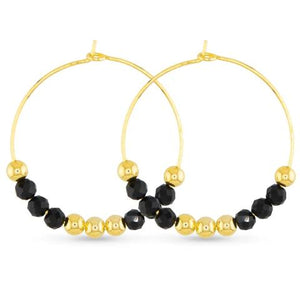 Beaded Hoop Earrings