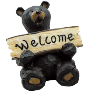 Bears with Signs Figurines