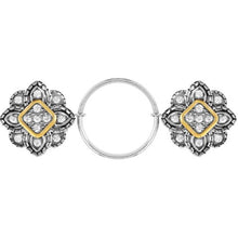 Gilded Flower Clip-On Fastener