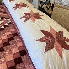 Pink & White Lone Star in Commons King Quilt