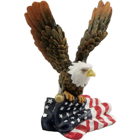 Eagle with Flag Figurine