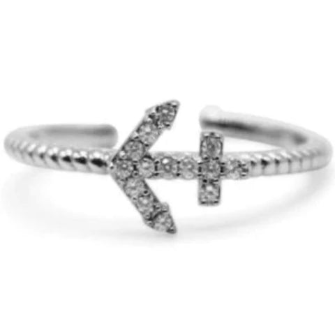 PAVE ANCHOR RING