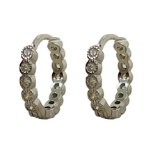 Circle Crystal Huggie Earrings