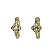 Clover Bubble Hoop Earrings