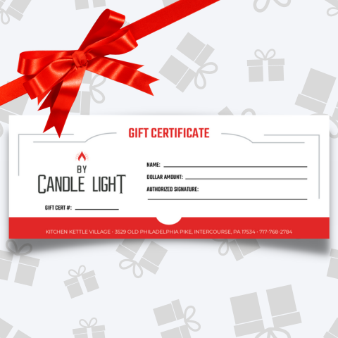 By Candle Light Gift Certificate