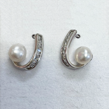 Pearl & Baguette Channel J Earrings