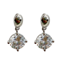 6mm Cubic Zirconia Drop Earrings