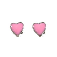 Enamel Heart Stud Earring