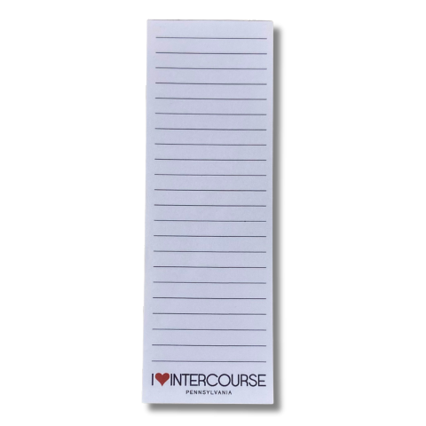 I ❤ Intercourse Notepad