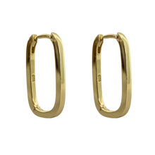 Slim Oval Hoop Earrings