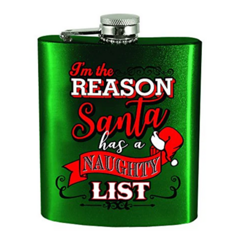 Naughty List Flask