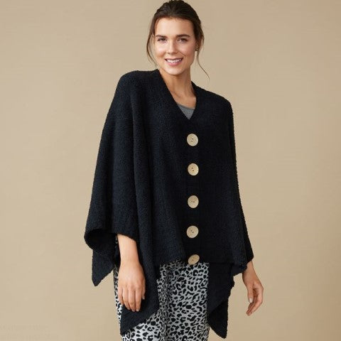 Easygoing Button 2-Way Poncho